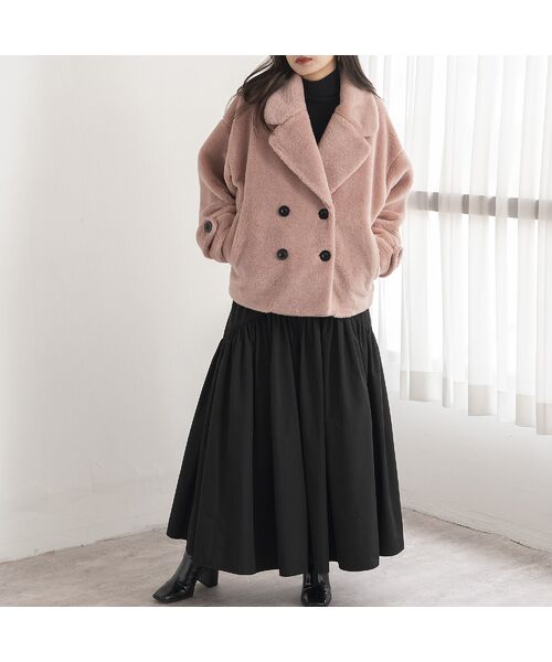 EUCLAID / エウクレイド ミニ・ひざ丈スカート | 【追加生産】【VERY掲載】撥水タフタボリュームスカート | 詳細13