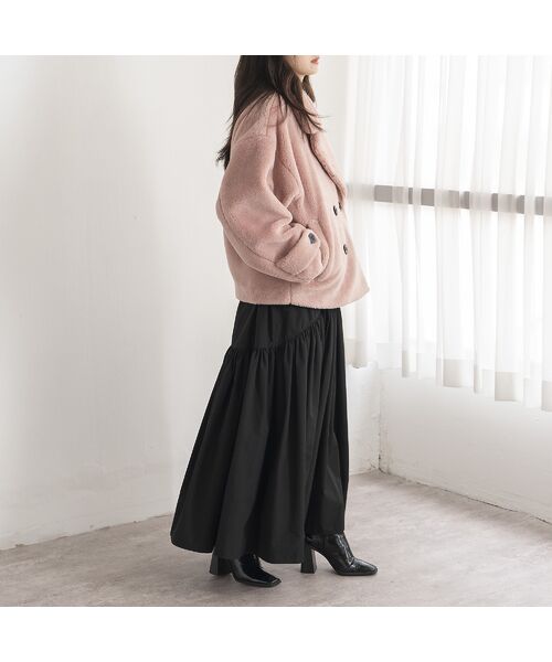 EUCLAID / エウクレイド ミニ・ひざ丈スカート | 【追加生産】【VERY掲載】撥水タフタボリュームスカート | 詳細14