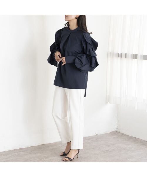 EUCLAID / エウクレイド その他パンツ | テーパードタックパンツ | 詳細2