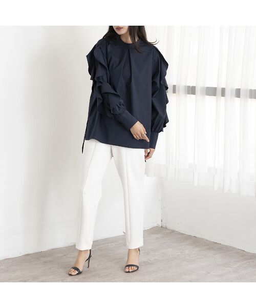 EUCLAID / エウクレイド その他パンツ | テーパードタックパンツ | 詳細4