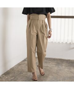 EUCLAID / エウクレイド その他パンツ | ハイウエスト撥水タックパンツ