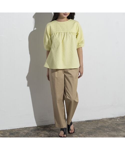 EUCLAID / エウクレイド その他パンツ | ハイウエスト撥水タックパンツ | 詳細8