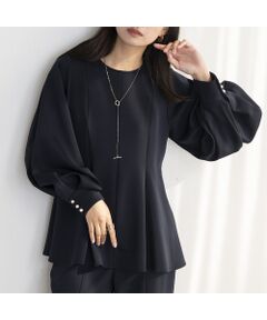 EUCLAID / エウクレイド シャツ・ブラウス | パールボタンフレアブラウス