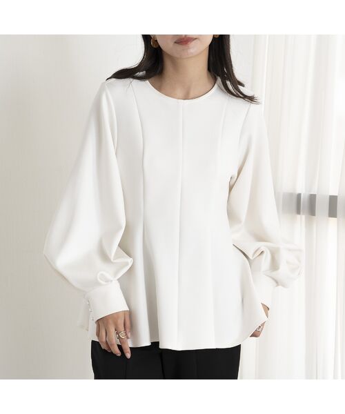 EUCLAID / エウクレイド シャツ・ブラウス | パールボタンフレアブラウス | 詳細1