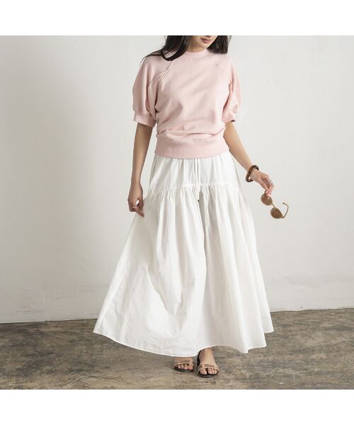 EUCLAID / エウクレイド カットソー | タックスリーブスウェットＴシャツ | 詳細1