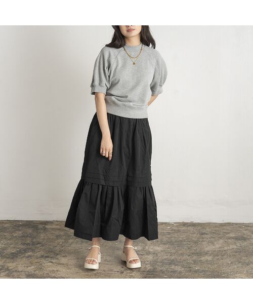 EUCLAID / エウクレイド カットソー | タックスリーブスウェットＴシャツ | 詳細10