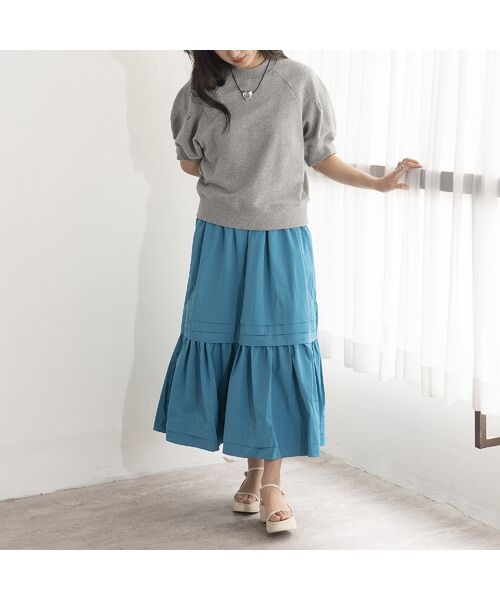 EUCLAID / エウクレイド カットソー | タックスリーブスウェットＴシャツ | 詳細11