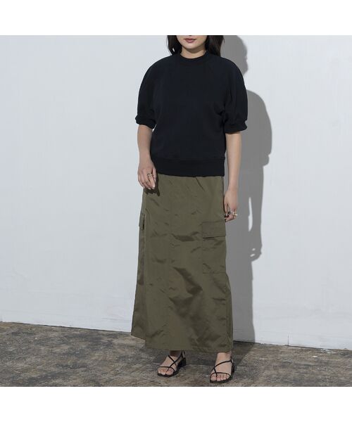 EUCLAID / エウクレイド カットソー | タックスリーブスウェットＴシャツ | 詳細15