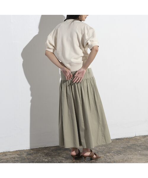 EUCLAID / エウクレイド カットソー | タックスリーブスウェットＴシャツ | 詳細7