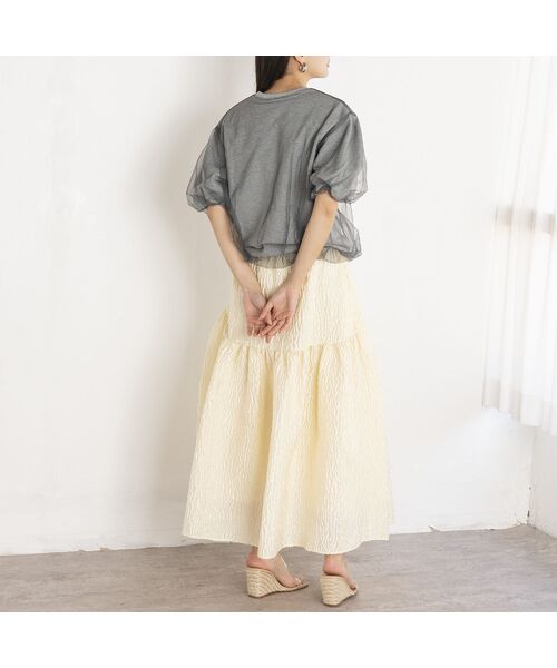 EUCLAID / エウクレイド カットソー | 【雑誌掲載】チュールレイヤードスウェットＴシャツ | 詳細11