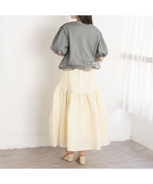 EUCLAID / エウクレイド カットソー | 【雑誌掲載】チュールレイヤードスウェットＴシャツ | 詳細12