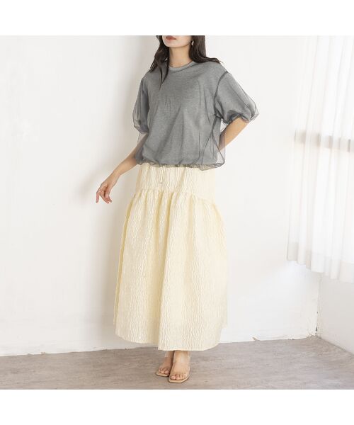 EUCLAID / エウクレイド カットソー | 【雑誌掲載】チュールレイヤードスウェットＴシャツ | 詳細13