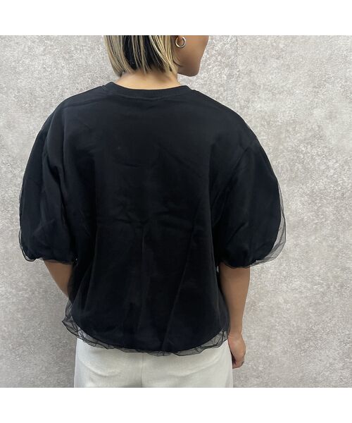 EUCLAID / エウクレイド カットソー | 【雑誌掲載】チュールレイヤードスウェットＴシャツ | 詳細16