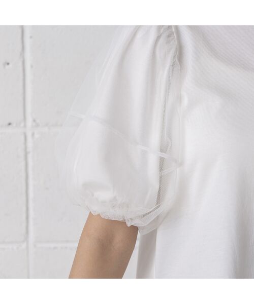 EUCLAID / エウクレイド カットソー | チュールスリーブカットソー | 詳細5