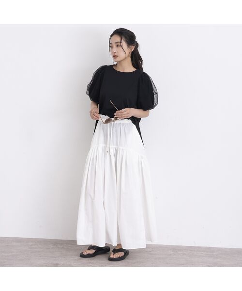 EUCLAID / エウクレイド カットソー | チュールスリーブカットソー | 詳細7