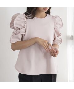 EUCLAID / エウクレイド カットソー | もちもちギャザースリーブカットソー