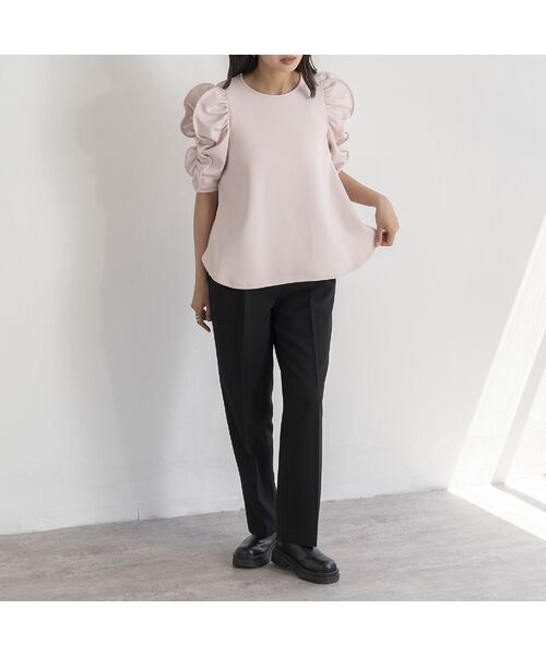 EUCLAID / エウクレイド カットソー | もちもちギャザースリーブカットソー | 詳細10