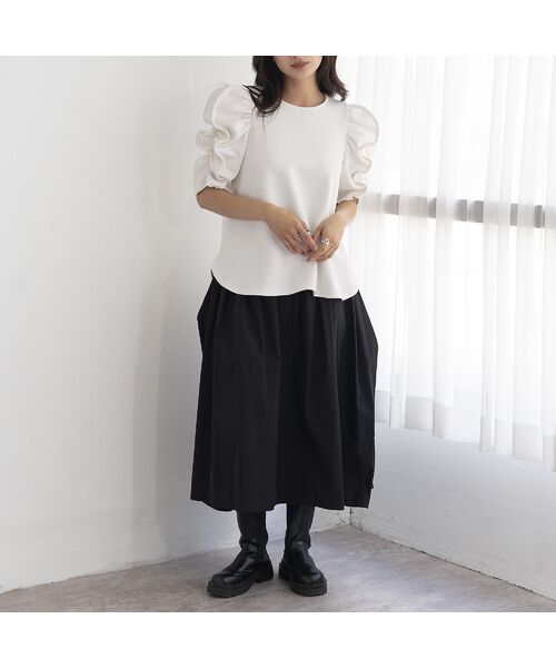 EUCLAID / エウクレイド カットソー | もちもちギャザースリーブカットソー | 詳細12