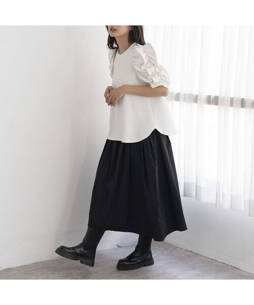 EUCLAID / エウクレイド カットソー | もちもちギャザースリーブカットソー | 詳細13