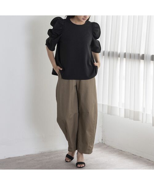 EUCLAID / エウクレイド カットソー | もちもちギャザースリーブカットソー | 詳細15