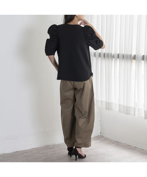 EUCLAID / エウクレイド カットソー | もちもちギャザースリーブカットソー | 詳細16