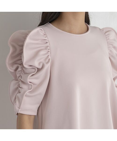 EUCLAID / エウクレイド カットソー | もちもちギャザースリーブカットソー | 詳細4