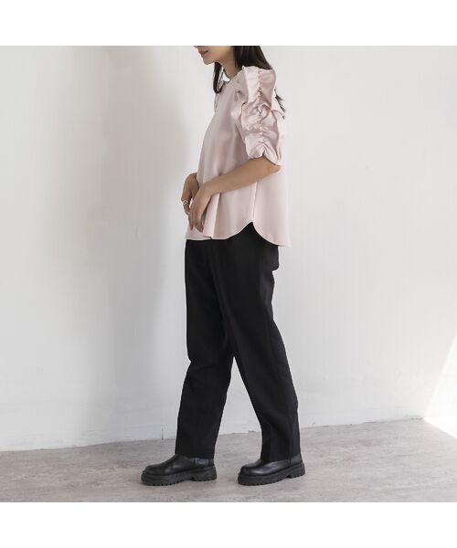 EUCLAID / エウクレイド カットソー | もちもちギャザースリーブカットソー | 詳細7