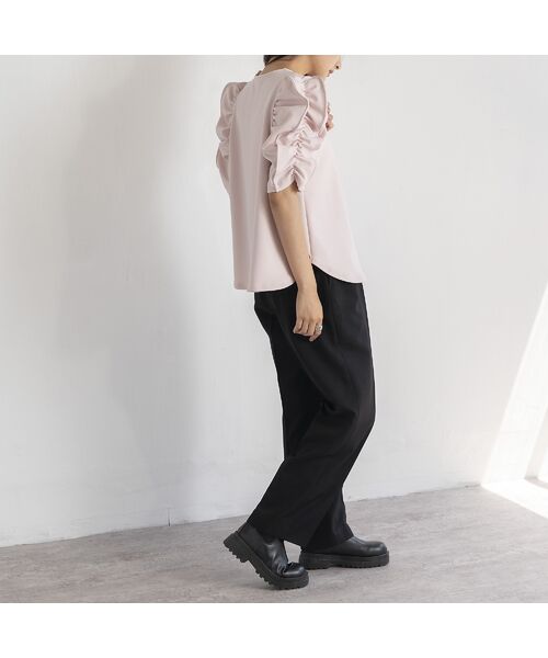 EUCLAID / エウクレイド カットソー | もちもちギャザースリーブカットソー | 詳細9