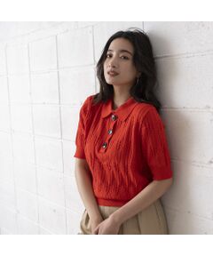 EUCLAID / エウクレイド ニット・セーター | ケーブルポロニット