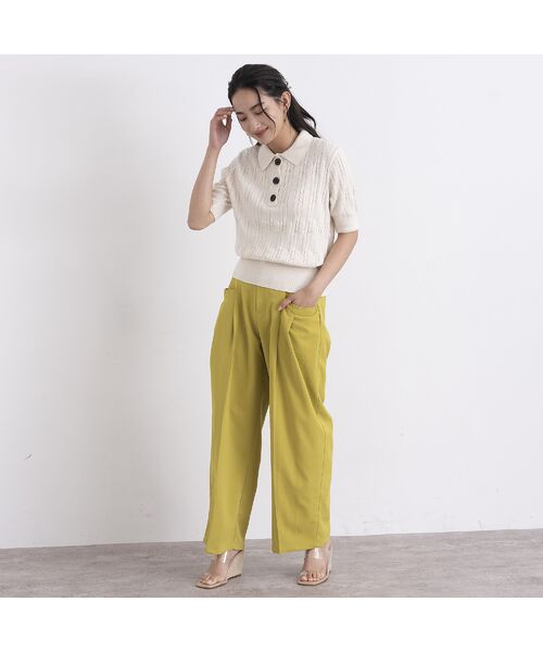 EUCLAID / エウクレイド ニット・セーター | ケーブルポロニット | 詳細9