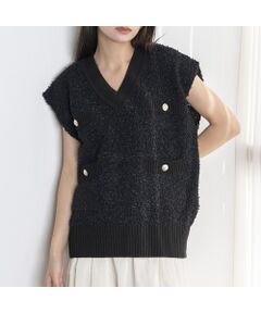EUCLAID / エウクレイド ベスト | 【雑誌掲載】ペーパーモールニットベスト