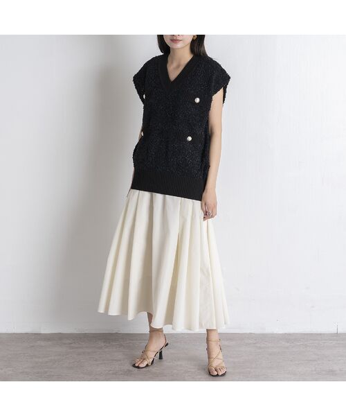 EUCLAID / エウクレイド ベスト | 【雑誌掲載】ペーパーモールニットベスト | 詳細16