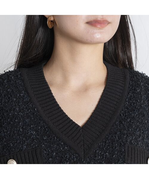 EUCLAID / エウクレイド ベスト | 【雑誌掲載】ペーパーモールニットベスト | 詳細7