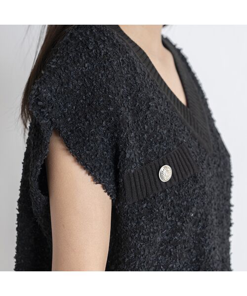 EUCLAID / エウクレイド ベスト | 【雑誌掲載】ペーパーモールニットベスト | 詳細9