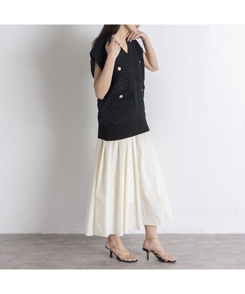 EUCLAID / エウクレイド ベスト | 【雑誌掲載】ペーパーモールニットベスト | 詳細11