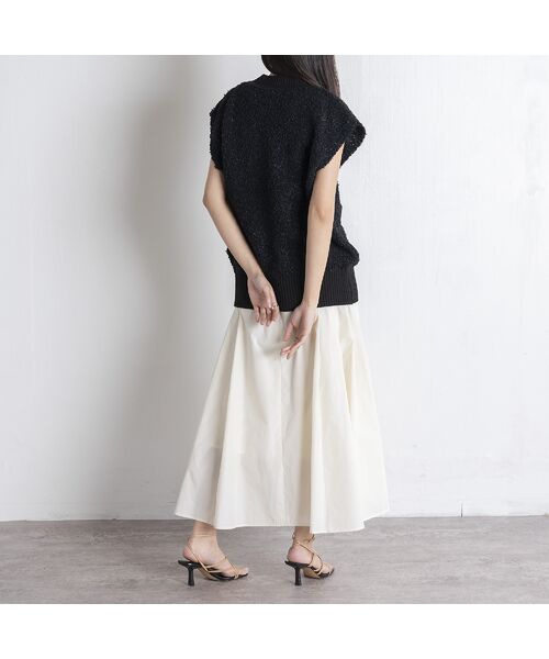 EUCLAID / エウクレイド ベスト | 【雑誌掲載】ペーパーモールニットベスト | 詳細12