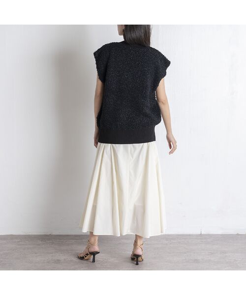 EUCLAID / エウクレイド ベスト | 【雑誌掲載】ペーパーモールニットベスト | 詳細13