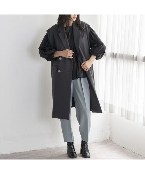 EUCLAID / エウクレイド ベスト | 【雑誌掲載】ダブルボタンロングジレ | 詳細11