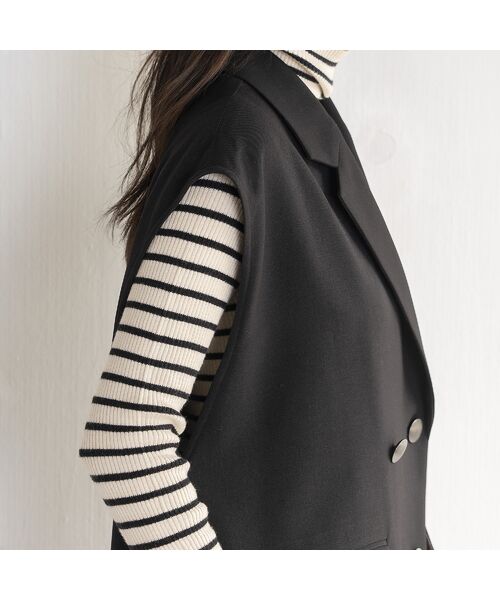 EUCLAID / エウクレイド ベスト | 【雑誌掲載】ダブルボタンロングジレ | 詳細17