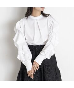 EUCLAID / エウクレイド シャツ・ブラウス | 【雑誌掲載】フリルスリーブブラウス