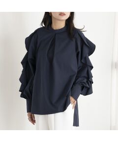 EUCLAID / エウクレイド シャツ・ブラウス | 【雑誌掲載】フリルスリーブブラウス