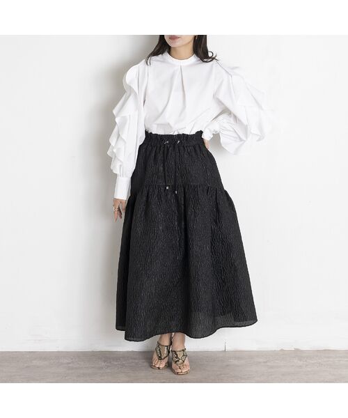 EUCLAID / エウクレイド シャツ・ブラウス | 【雑誌掲載】フリルスリーブブラウス | 詳細1