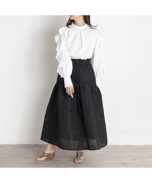 EUCLAID / エウクレイド シャツ・ブラウス | 【雑誌掲載】フリルスリーブブラウス | 詳細4