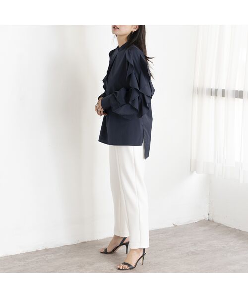 EUCLAID / エウクレイド シャツ・ブラウス | 【雑誌掲載】フリルスリーブブラウス | 詳細5