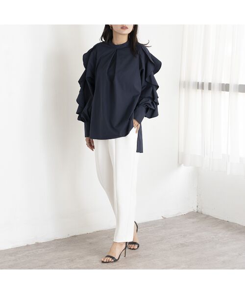 EUCLAID / エウクレイド シャツ・ブラウス | 【雑誌掲載】フリルスリーブブラウス | 詳細6