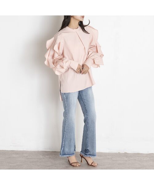 EUCLAID / エウクレイド シャツ・ブラウス | 【雑誌掲載】フリルスリーブブラウス | 詳細15