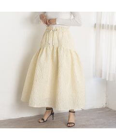 EUCLAID / エウクレイド ミニ・ひざ丈スカート | 【VERY掲載】ふくれジャカードスカート