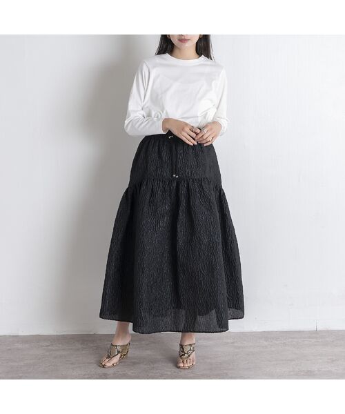 EUCLAID / エウクレイド ミニ・ひざ丈スカート | 【VERY掲載】ふくれジャカードスカート | 詳細12