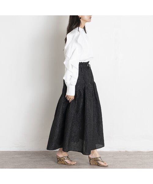 EUCLAID / エウクレイド ミニ・ひざ丈スカート | 【VERY掲載】ふくれジャカードスカート | 詳細8