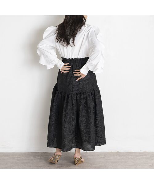 EUCLAID / エウクレイド ミニ・ひざ丈スカート | 【VERY掲載】ふくれジャカードスカート | 詳細9